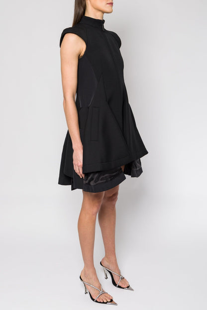 Sacai Matelasse Twill Mix Dress side