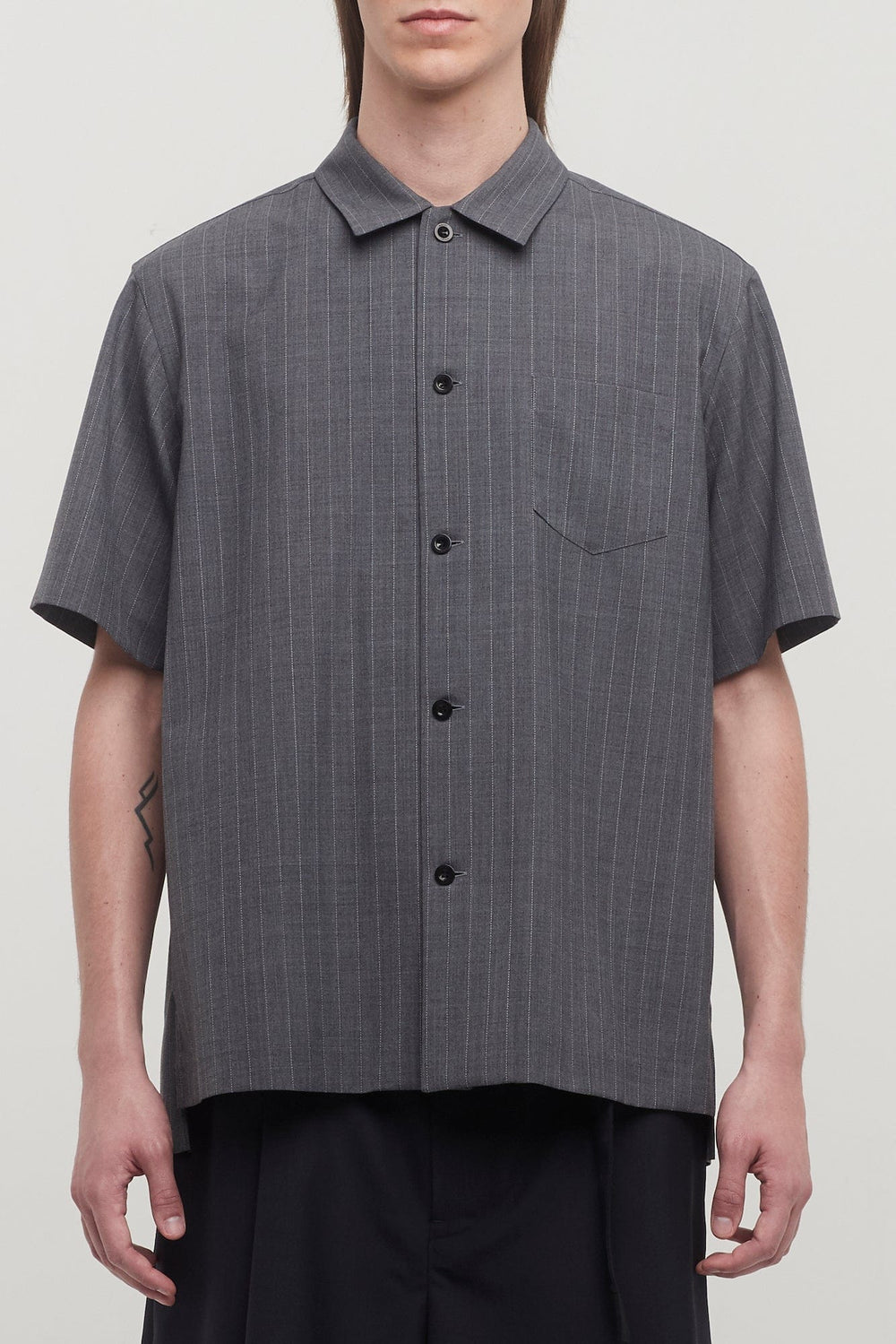 Sacai Chalk Stripe Shirt in Grey – Antidote Fashion and Lifestyle