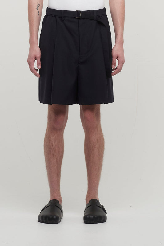 Sacai Suiting Shorts in Navy