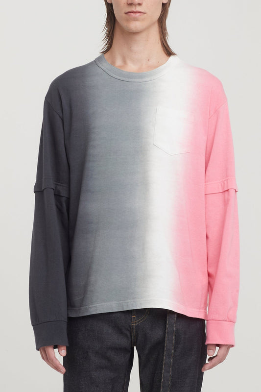 Sacai Tie Dye Cotton Jersey LS T-Shirt