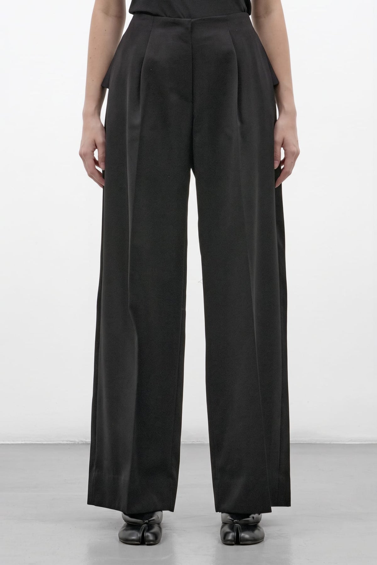 Simone Rocha Back Bow Wide Leg Trousers