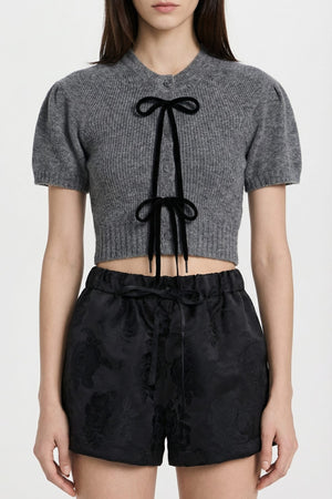 Simone Rocha Cropped Cashmere Cardigan SS26