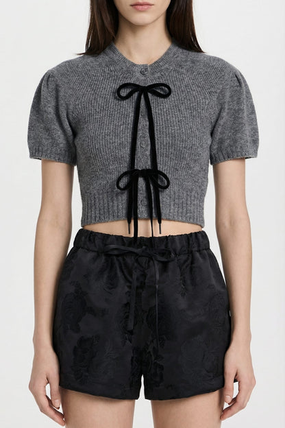 Simone Rocha Cropped Cashmere Cardigan SS26