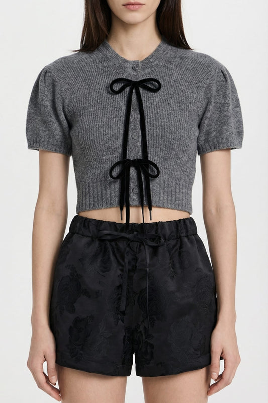 Simone Rocha Cropped Cashmere Cardigan SS26