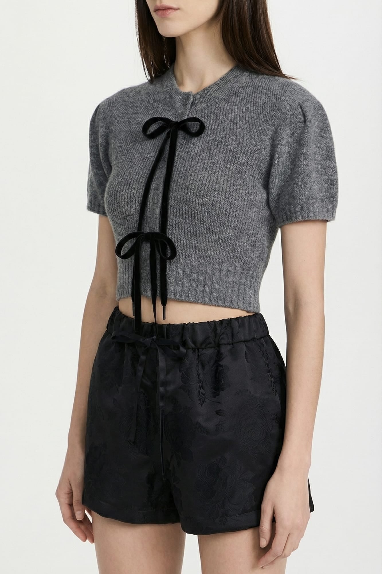 Simone Rocha Cropped Cashmere Cardigan SS26 side