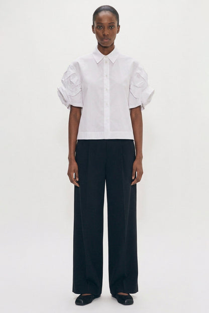 Simone Rocha Cropped Rose Puffy Sleeve Shirt SS26 full look
