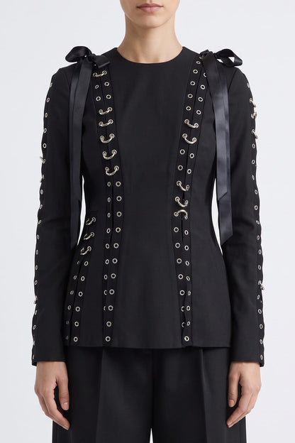 Simone Rocha Grommet Ring Sculpt Top