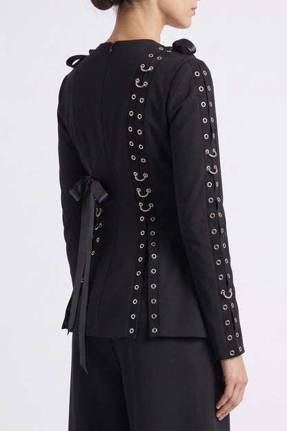 Simone Rocha Grommet Ring Sculpt Top back