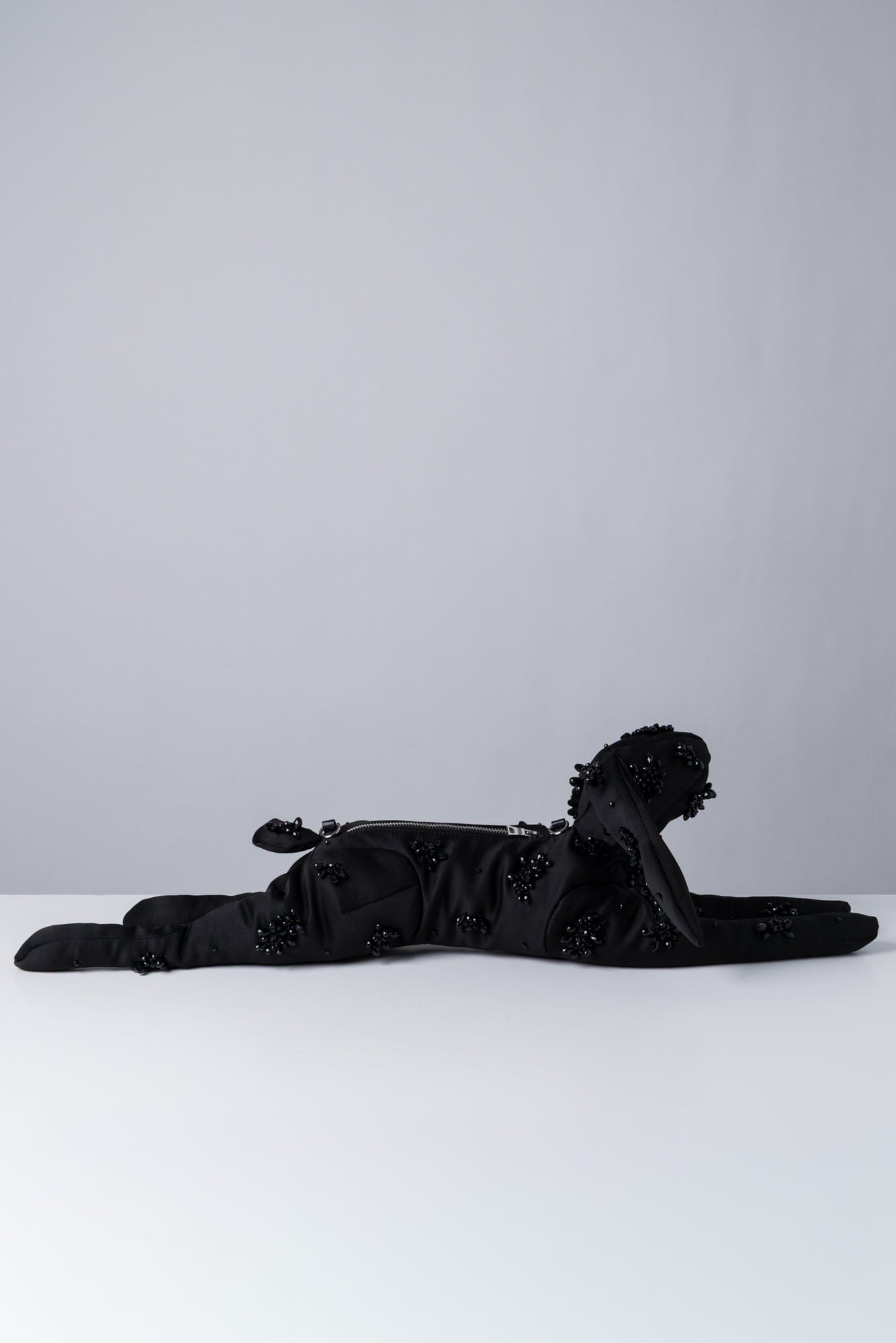 Simone Rocha Hare Embroidered Crossbody Bag In Black