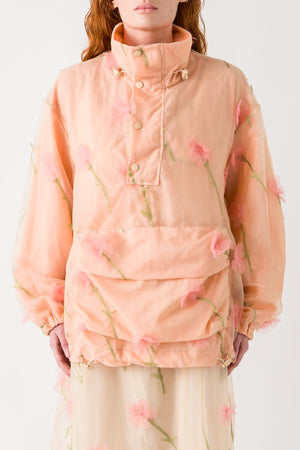 Simone Rocha Layered Cargo Flap Pocket Detail Cagoule