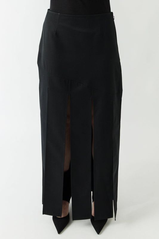 Simone Rocha Multi Slit Skirt In Black