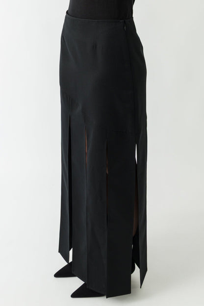 Simone Rocha Multi Slit Skirt In Black