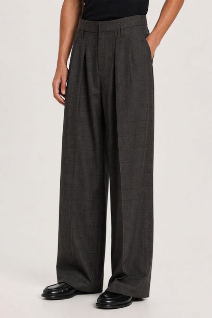 Simone Rocha Peeling Waist Wide Leg Trousers in Peat side