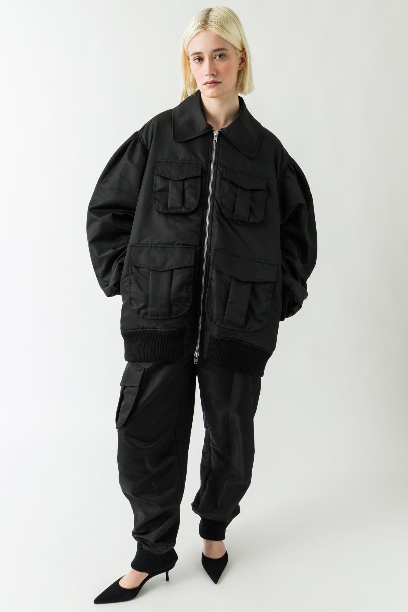 Simone Rocha Puff Sleeve Multi Pocket Jacket