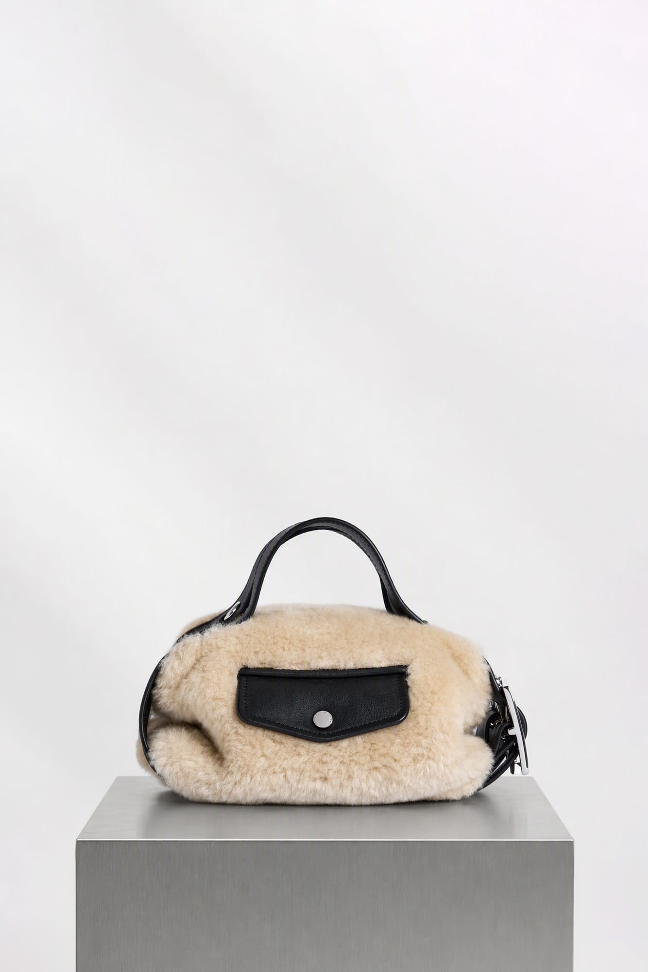 Simone Rocha Mini Faux Fur Biker Belt Bag