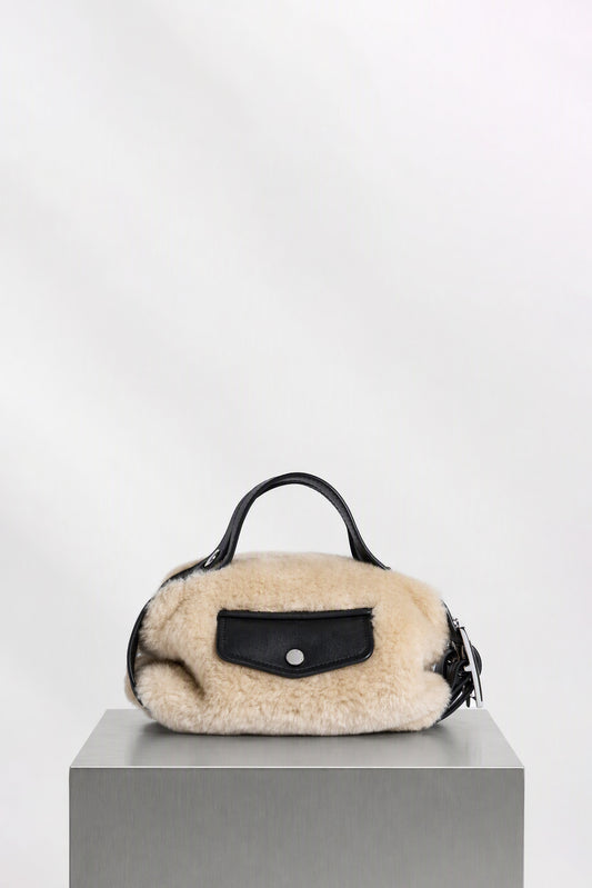 Simone Rocha Mini Faux Fur Biker Belt Bag