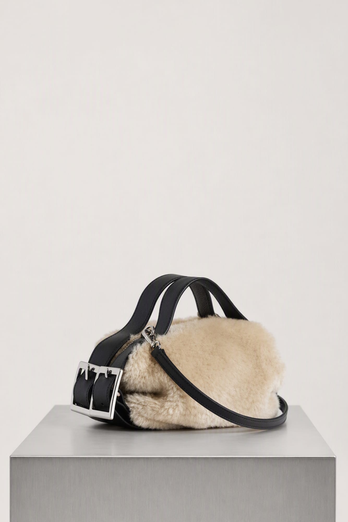 Simone Rocha Mini Faux Fur Biker Belt Bag