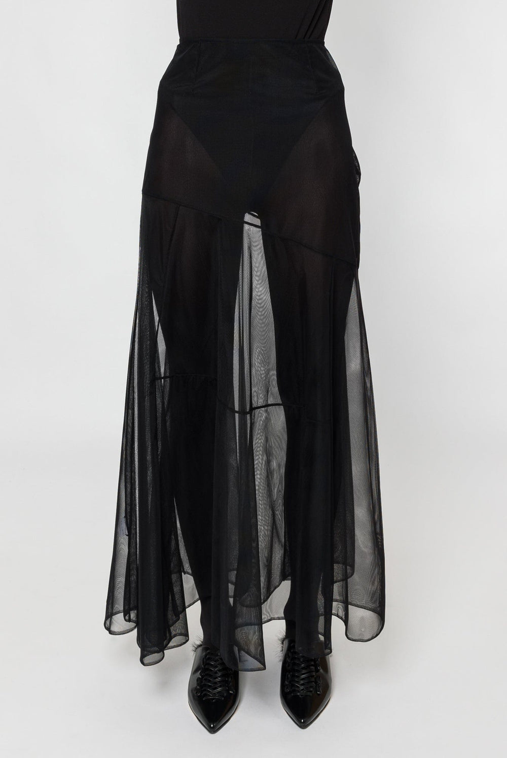Sheer flowy skirt clearance