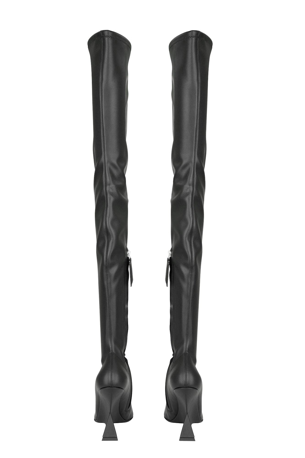 The Attico Cheope Stretch Thigh High 105mm in Black Antidote