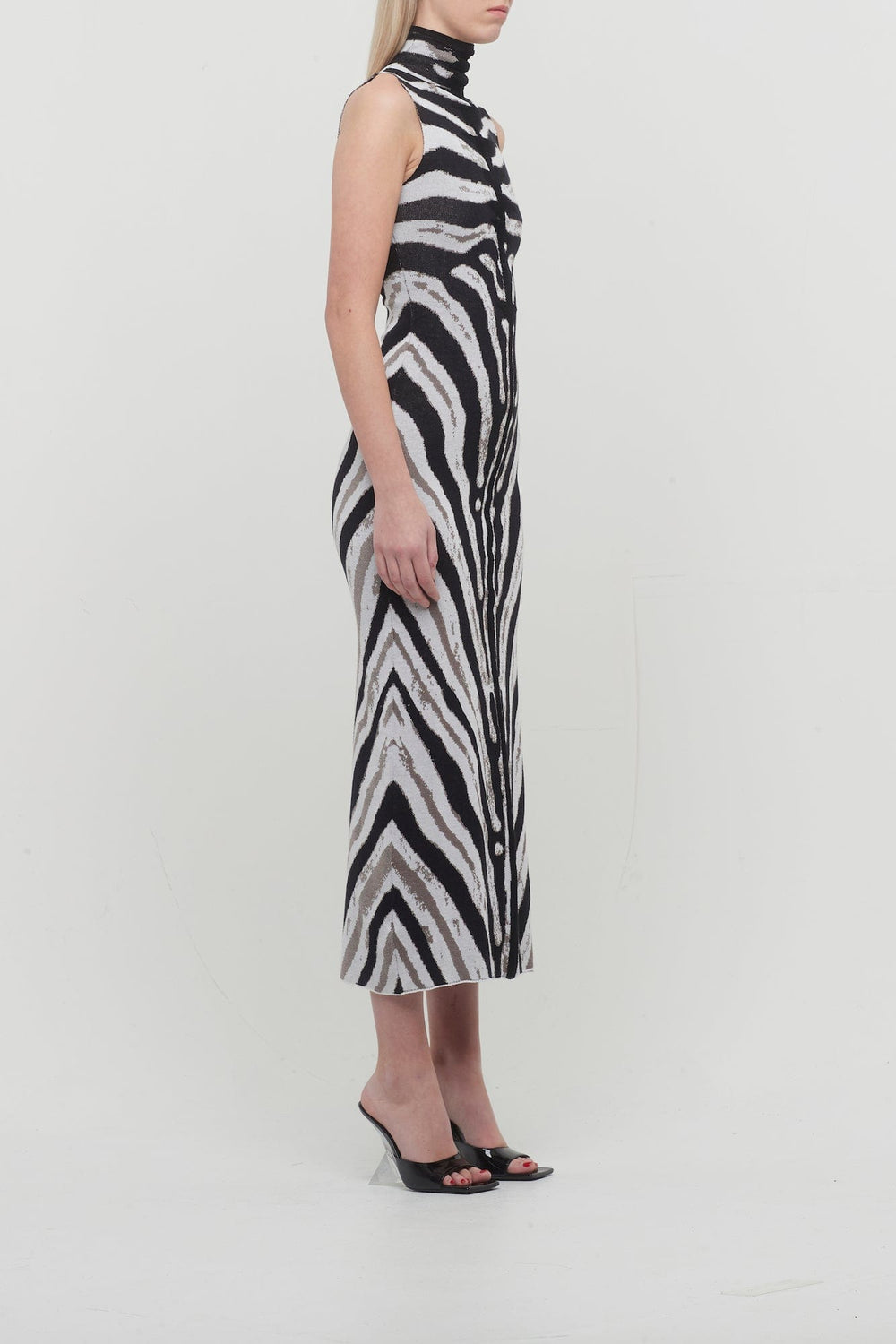 The Attico Midi Dress in Zebra Viscose – Antidote Fashion and