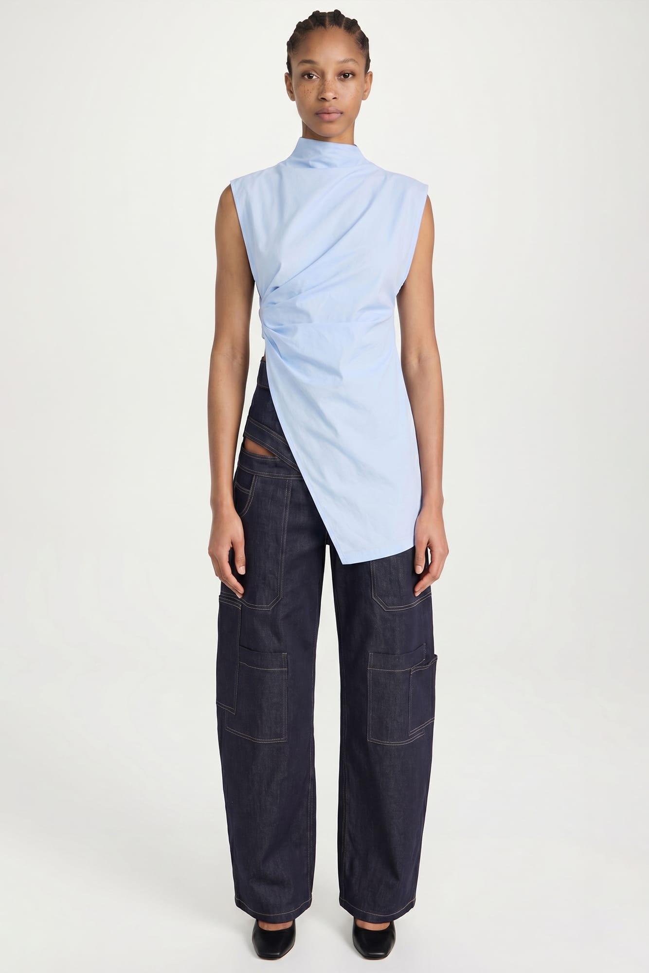 Tolu Coker Asymmetric Drape Blouse SS26 full look
