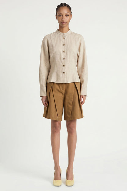 Tolu Coker Flared Shirt full look