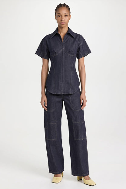 Tolu Coker Panelled Contoured Bustier Blouse SS26 full look