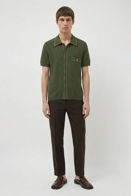 Versace Knit Polo full look