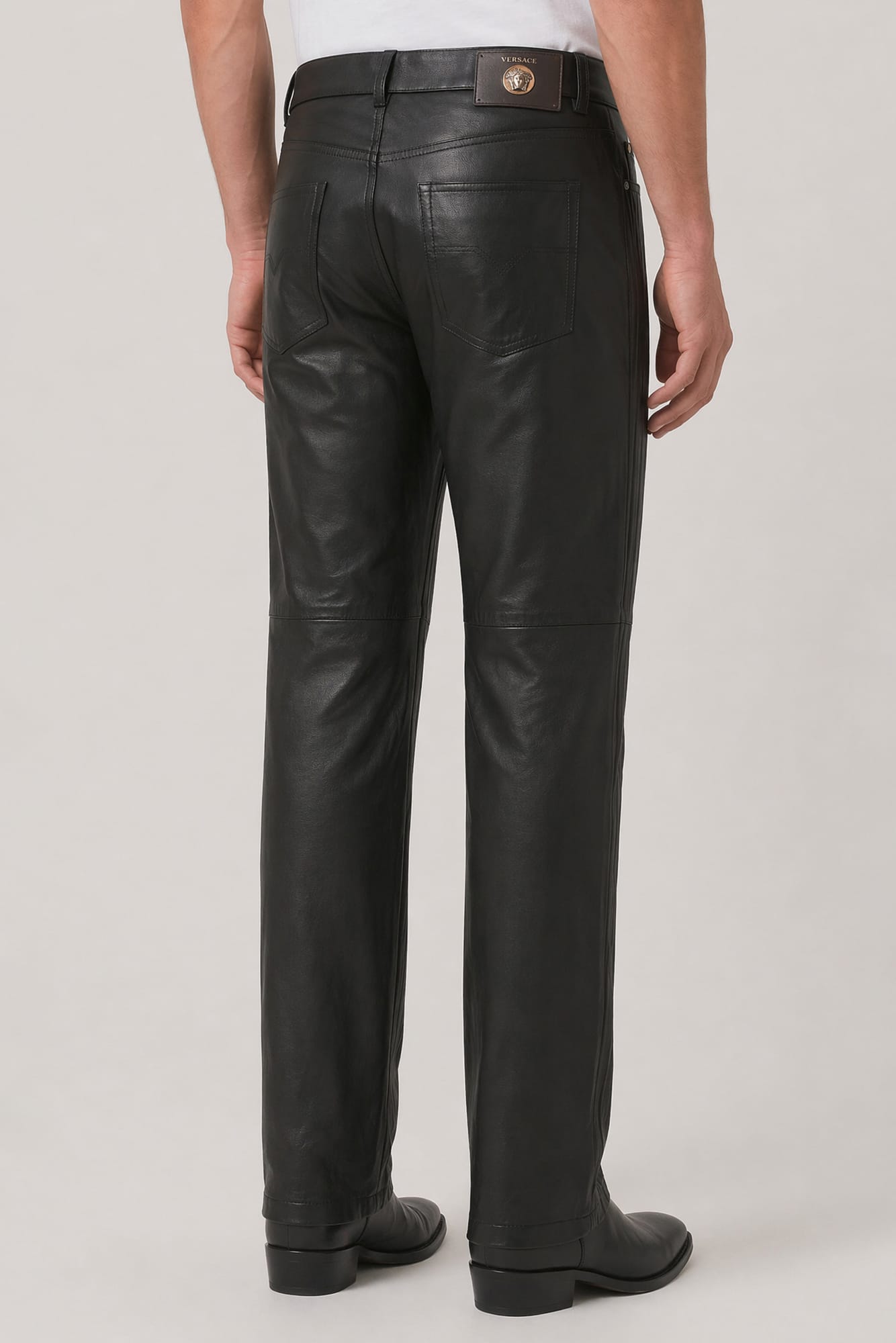 Versace Leather Trouser back
