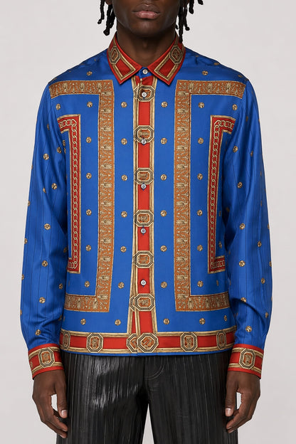 Versace Ring Master Silk Twill Shirt