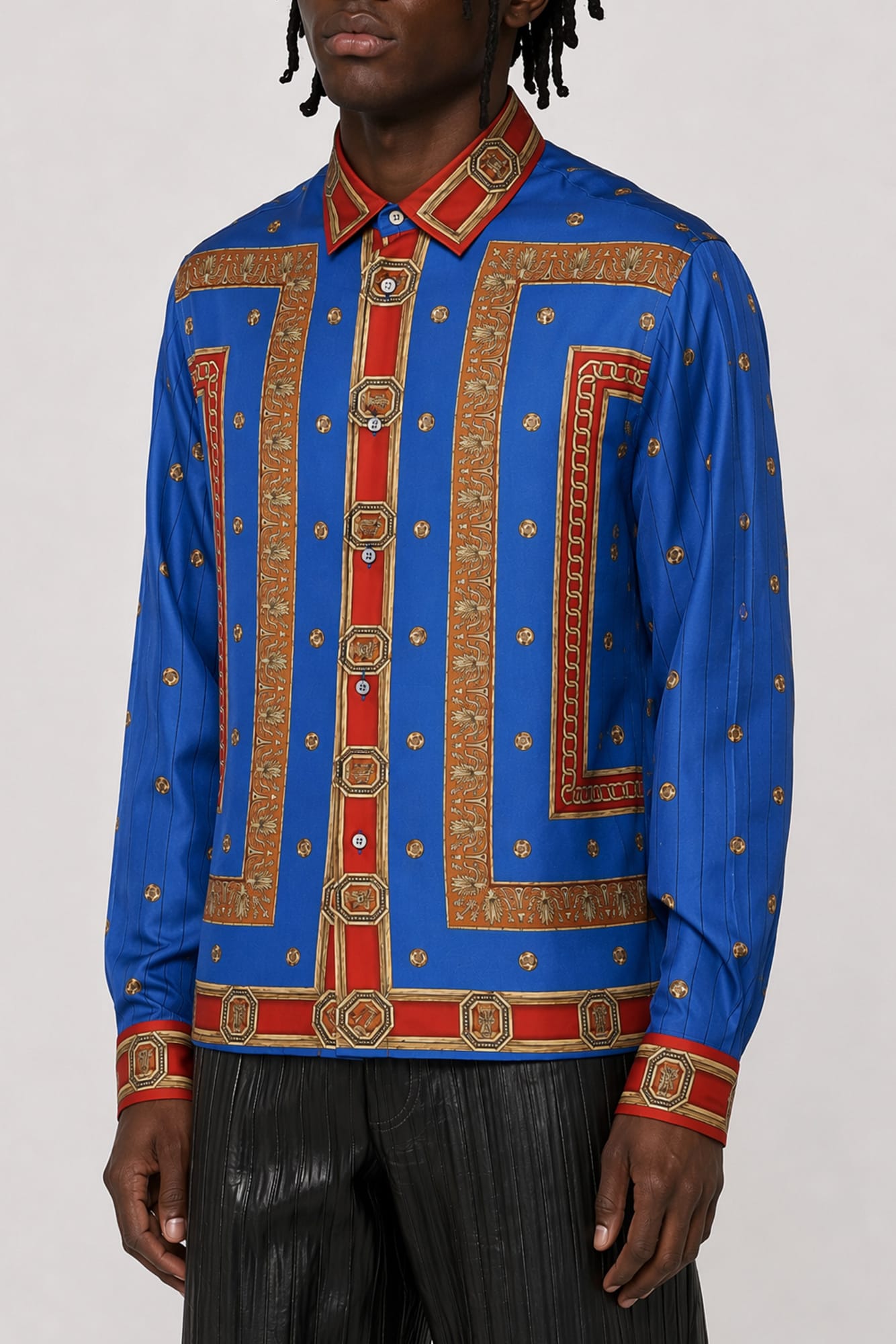 Versace Ring Master Silk Twill Shirt