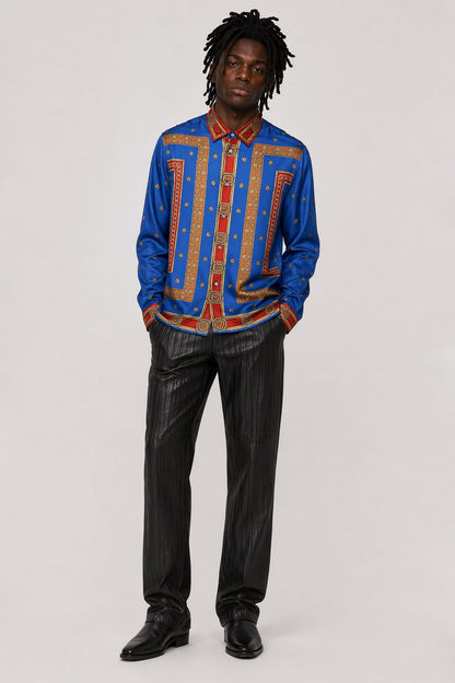 Versace Ring Master Silk Twill Shirt