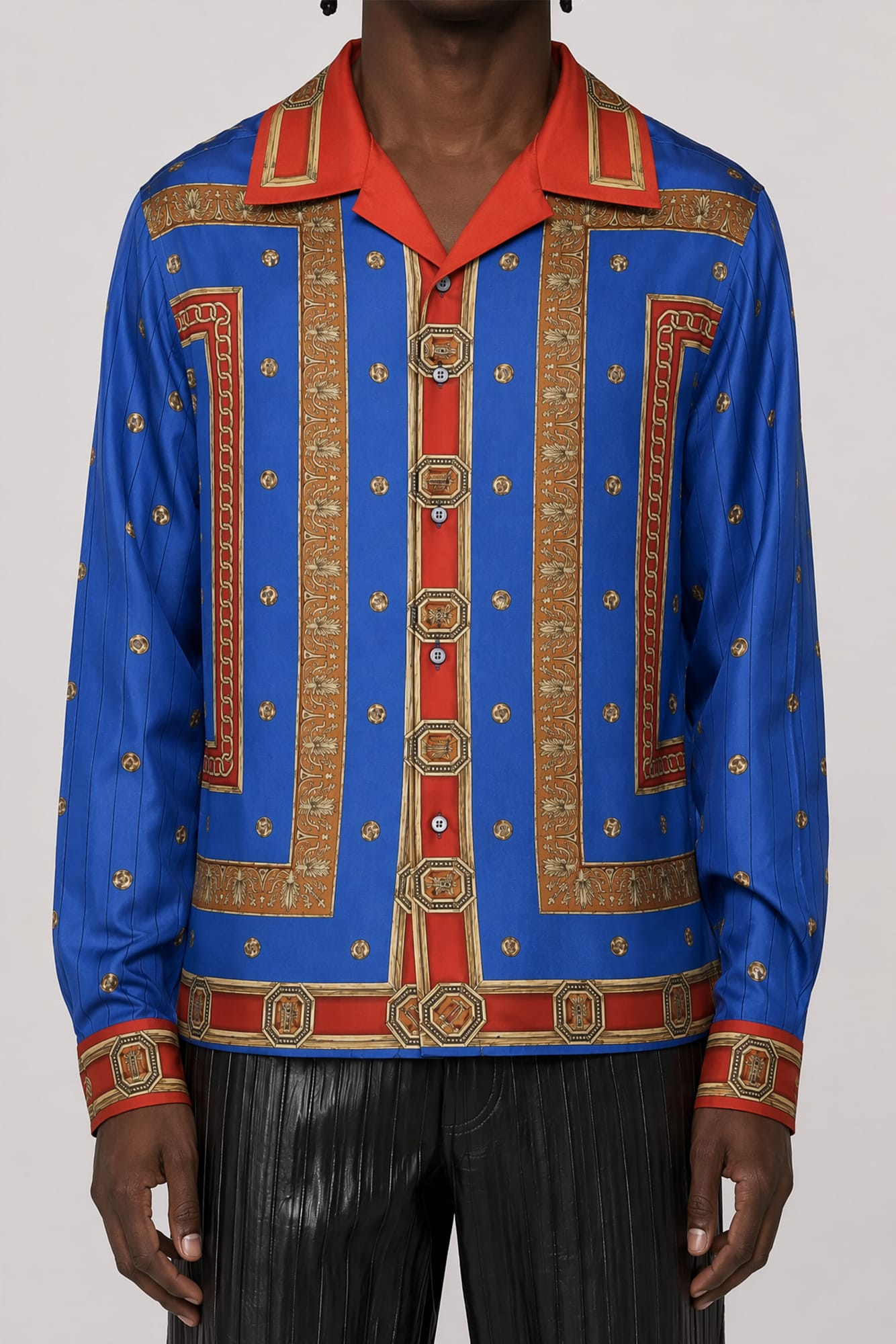 Versace Ring Master Silk Twill Shirt