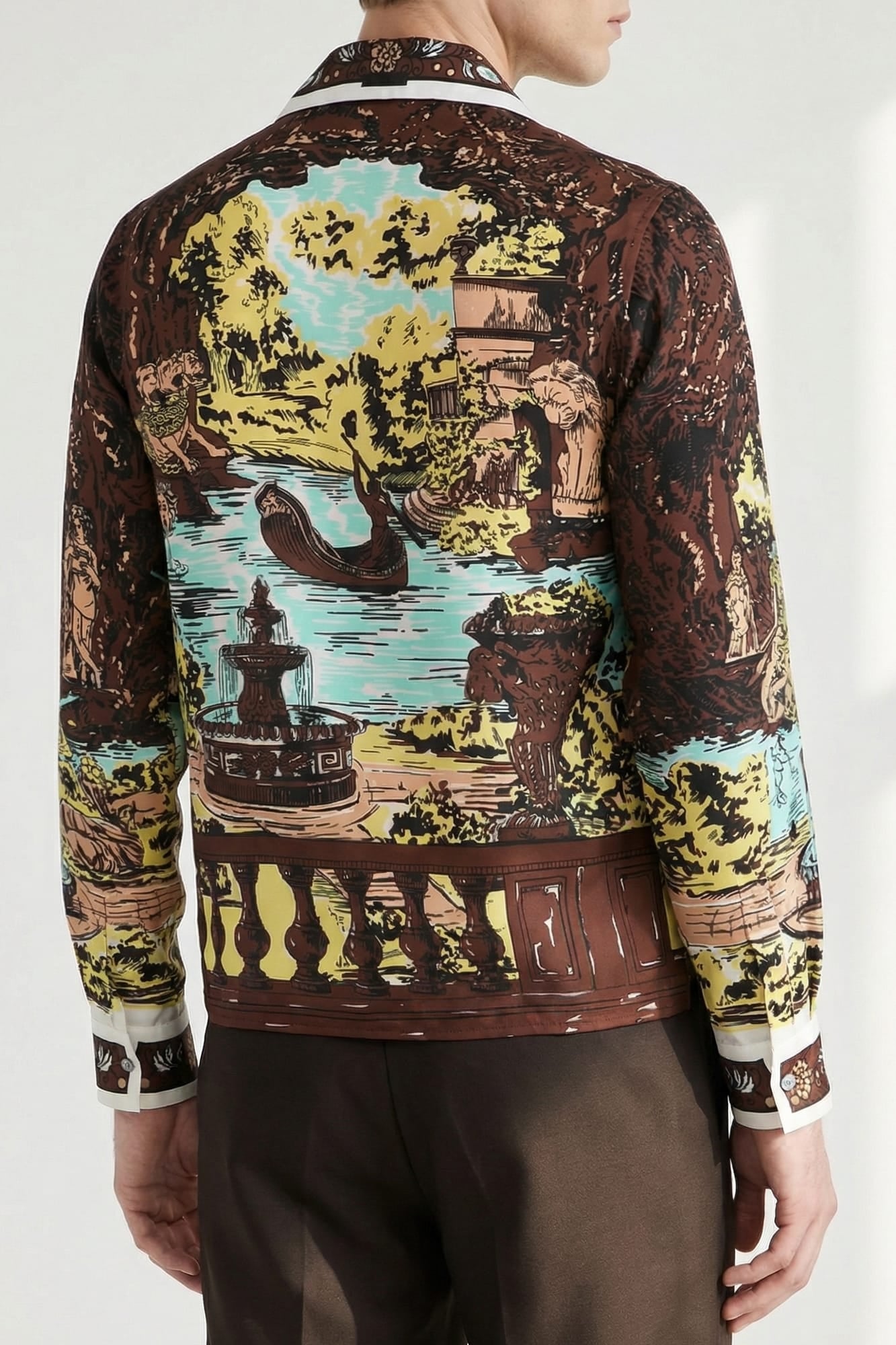 Versace Silk Twill Shirt back