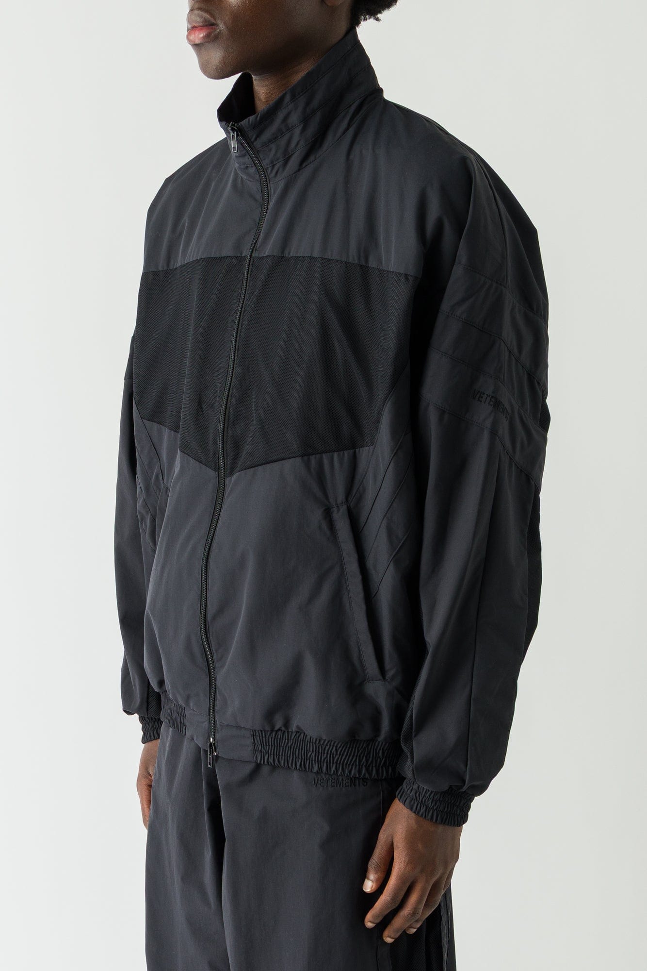 Vetements 50-50 Mesh Pannel Tracksuit Jacket side