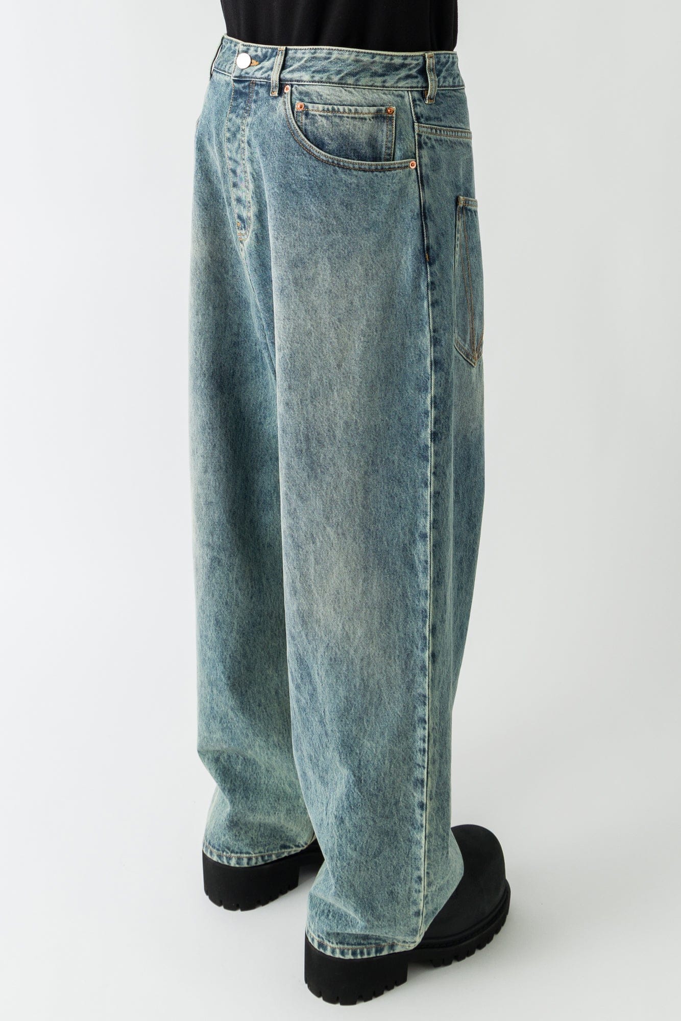 Vetements Back To Front Jeans back