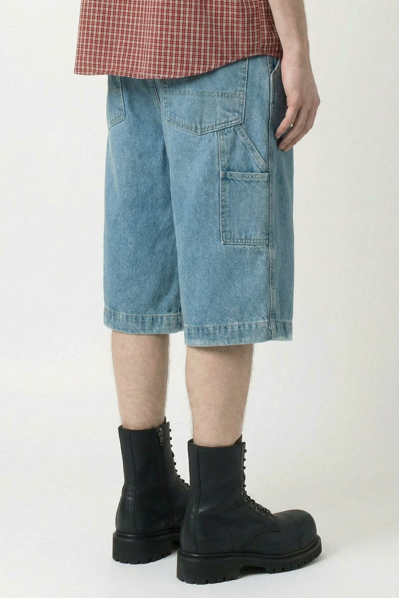 Vetements Biker Cross Hip-Hop Denim Shorts