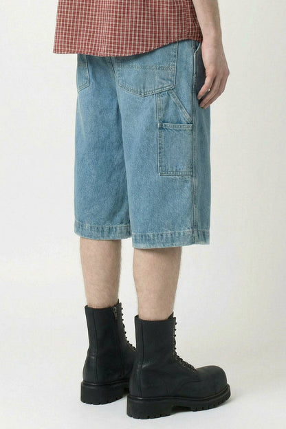 Vetements Biker Cross Hip-Hop Denim Shorts back