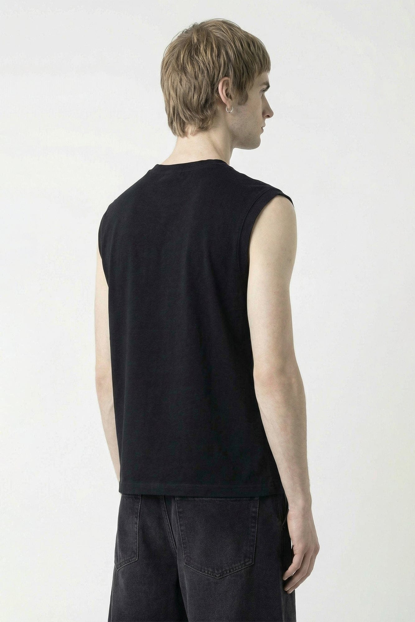 Vetements Crystal Paris Sleeveless T-Shirt in Black back