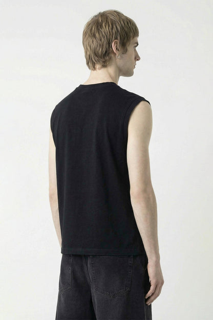 Vetements Crystal Paris Sleeveless T-Shirt in Black back