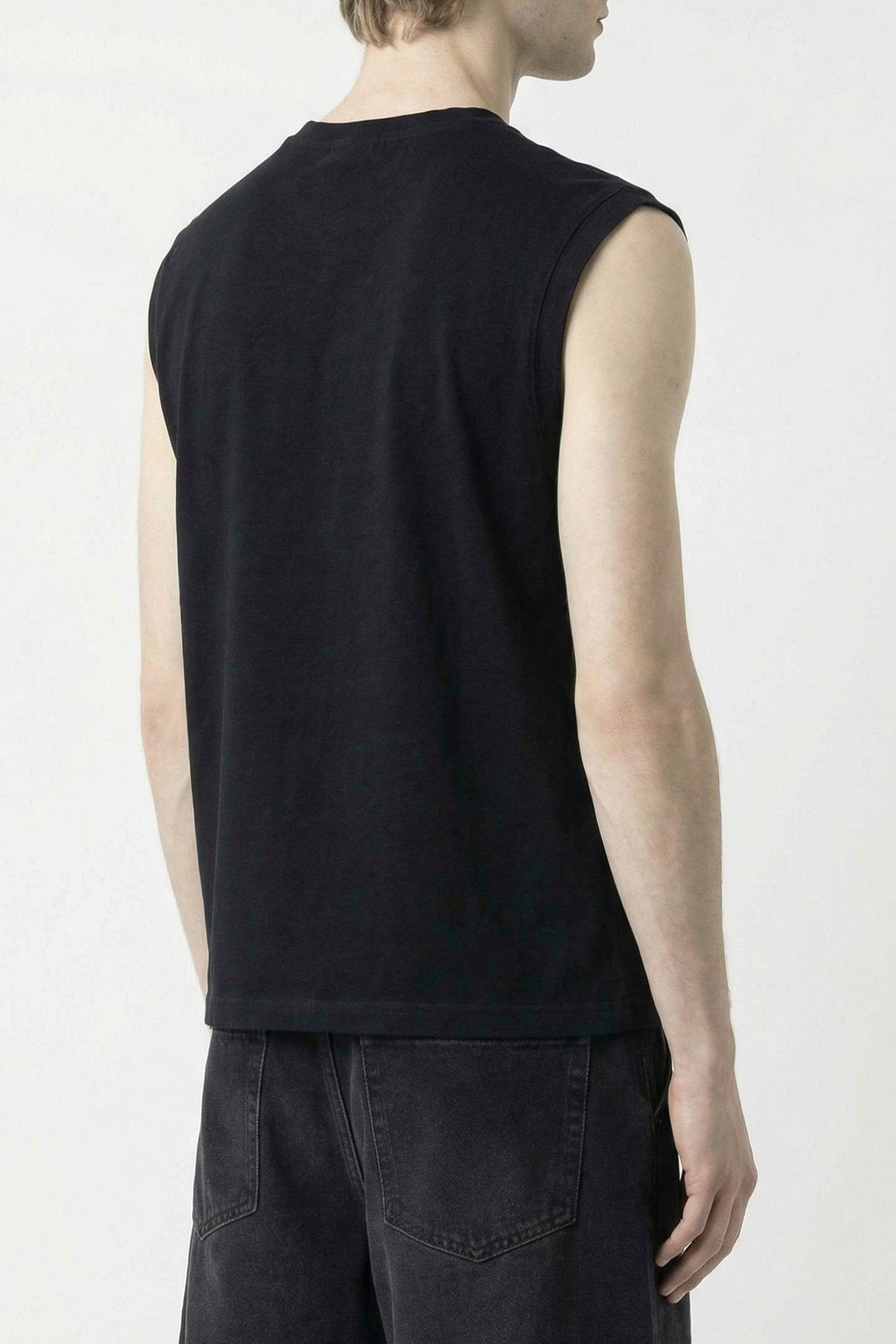 Vetements Crystal Paris Sleeveless T-Shirt in Black back