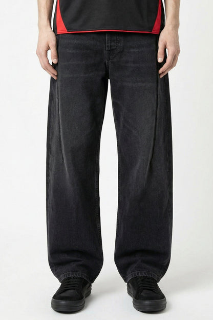 Vetements Cut Jeans in Black