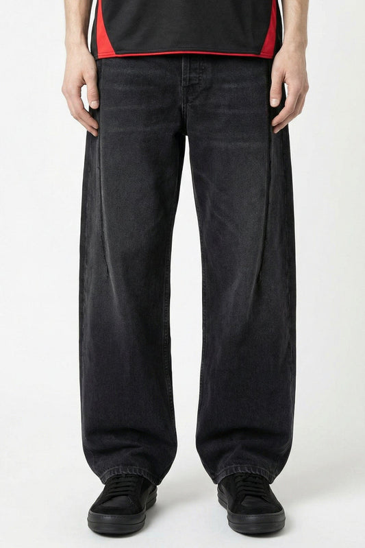 Vetements Cut Jeans in Black