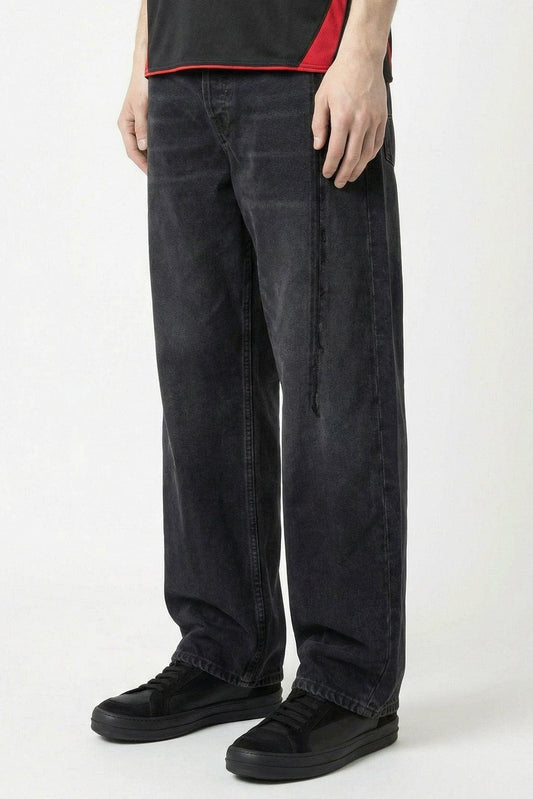 Vetements Cut Jeans in Black side
