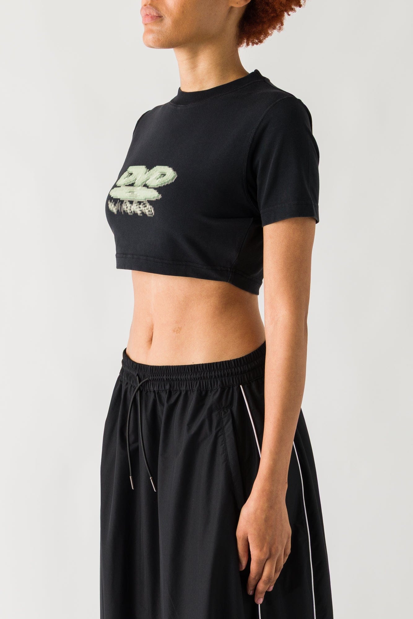 Vetements DVD Cropped Fitted T-Shirt