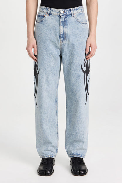 Vetements Graffiti Tribal Baggy Jeans