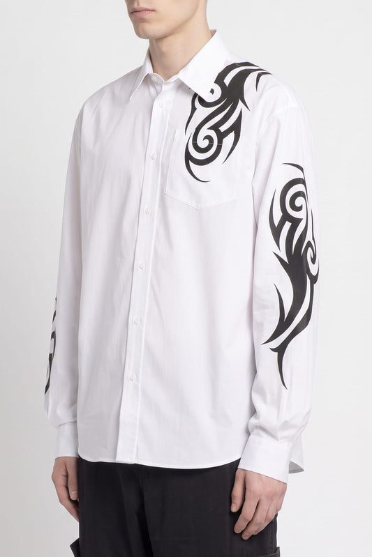 Vetements Graffiti Tribal Shirt side