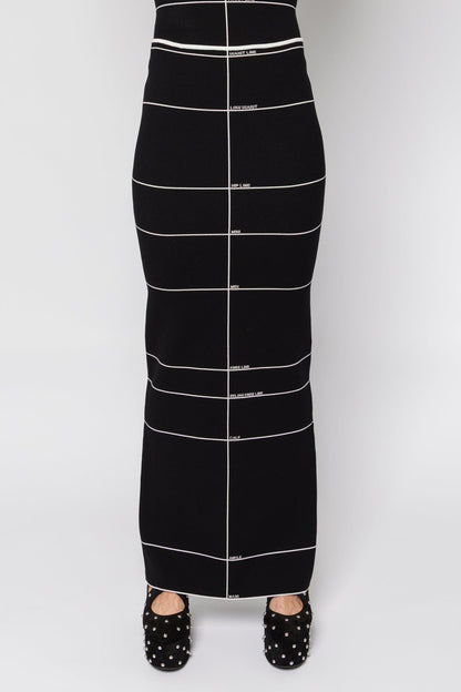 Vetements Knitted Maxi Skirt