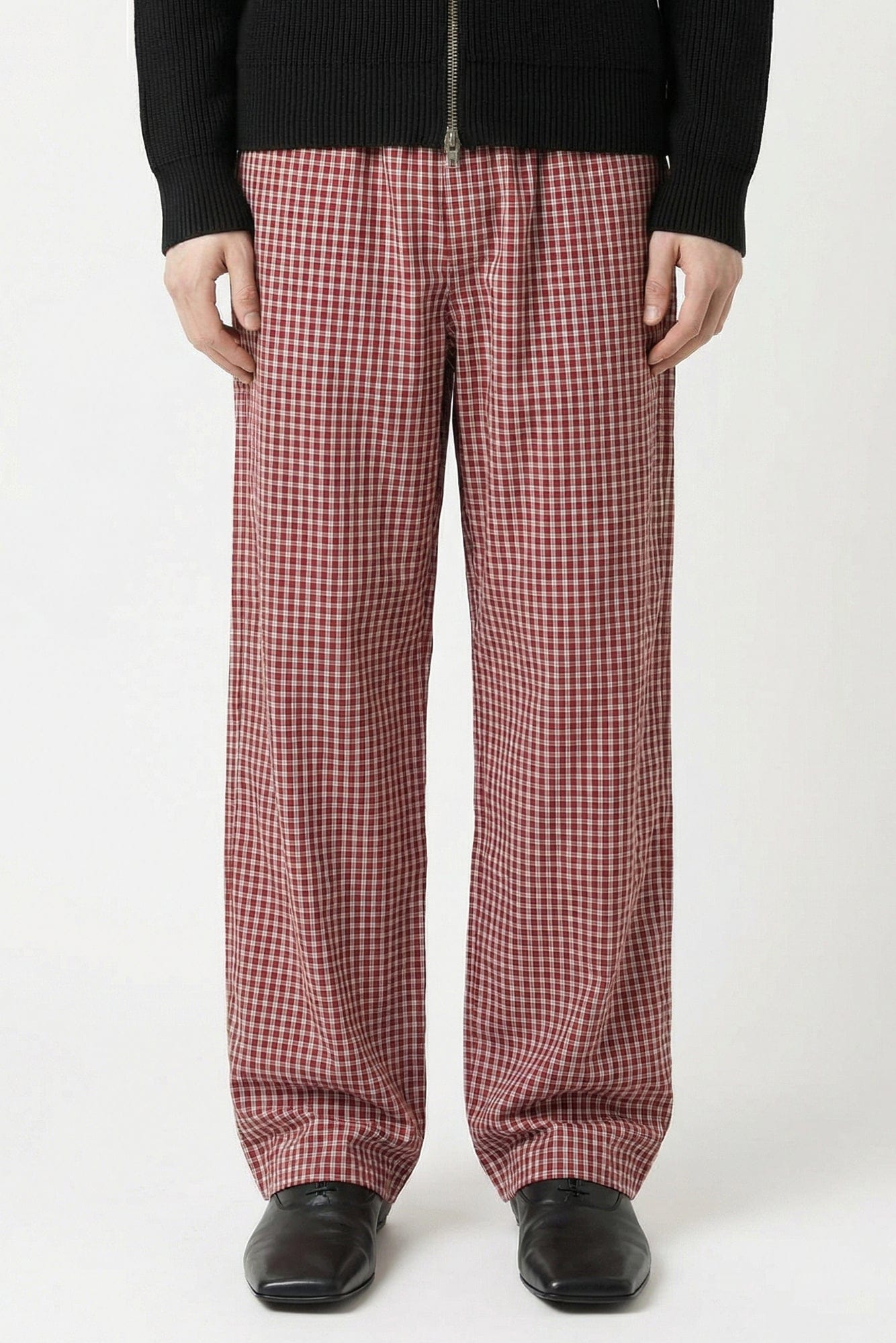 Vetements Pyjama Pants in Red Check