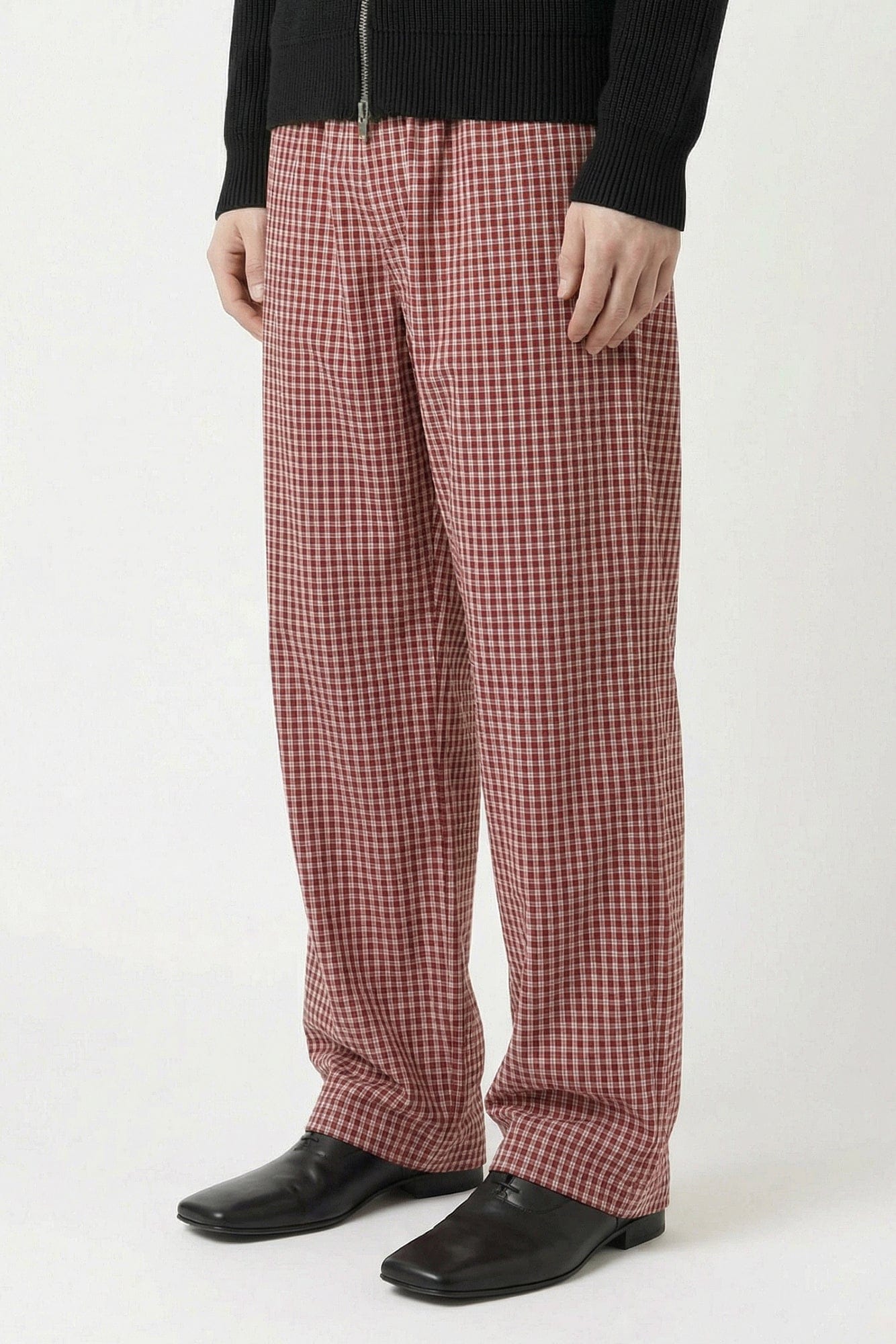 Vetements Pyjama Pants in Red Check side